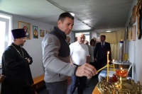 Глава региона посетил строящийся храм в селе Малышево